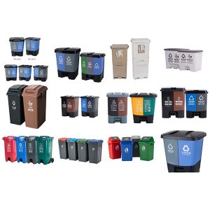 블로우 성형 방식의 쓰레기 분리수거함